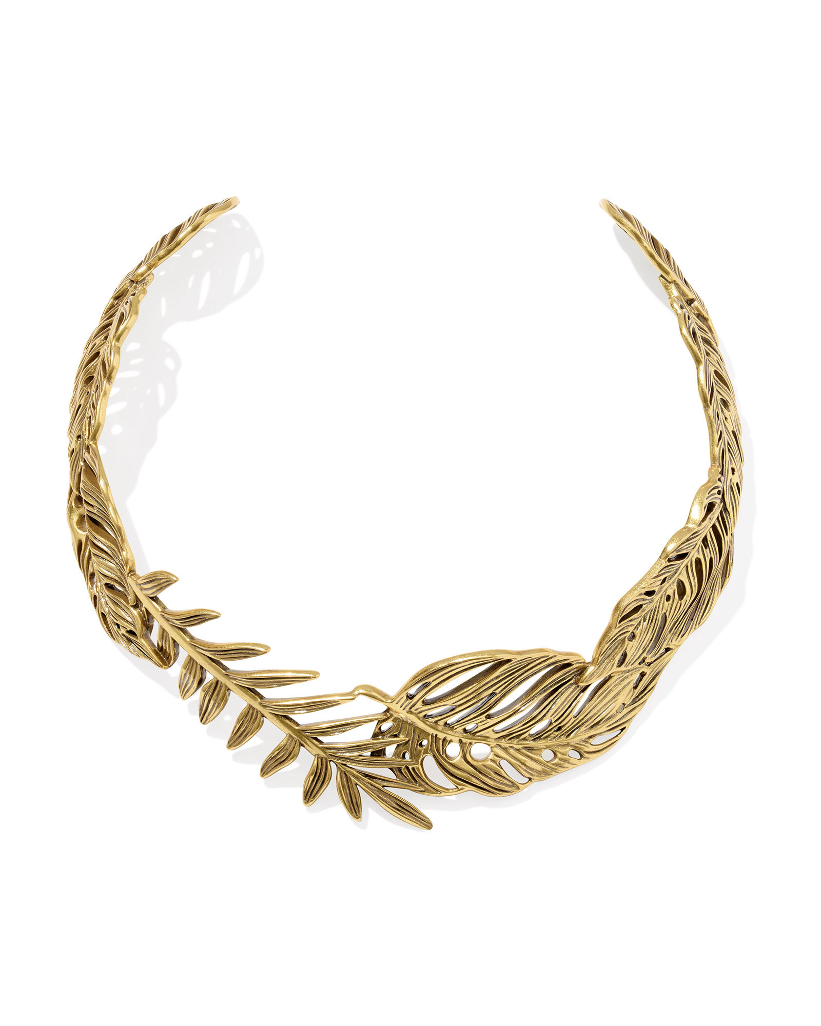 Kayla Vintage Gold Metal Statement Necklace | Kendra Scott