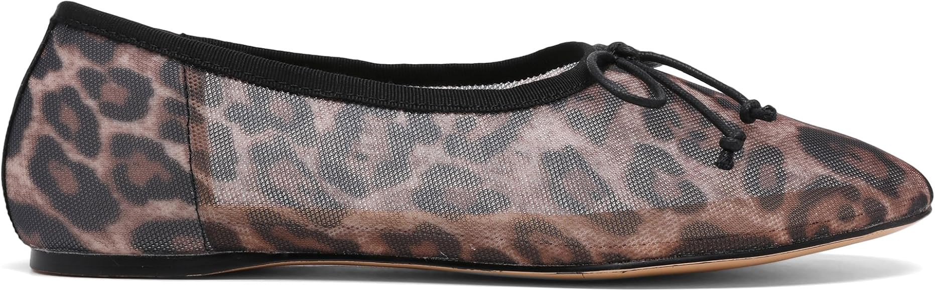 Mesh Leopard Print Ballet Flats for Women Bow Round Toe Mary Jane Flats Comfortable Casual Baller... | Amazon (US)