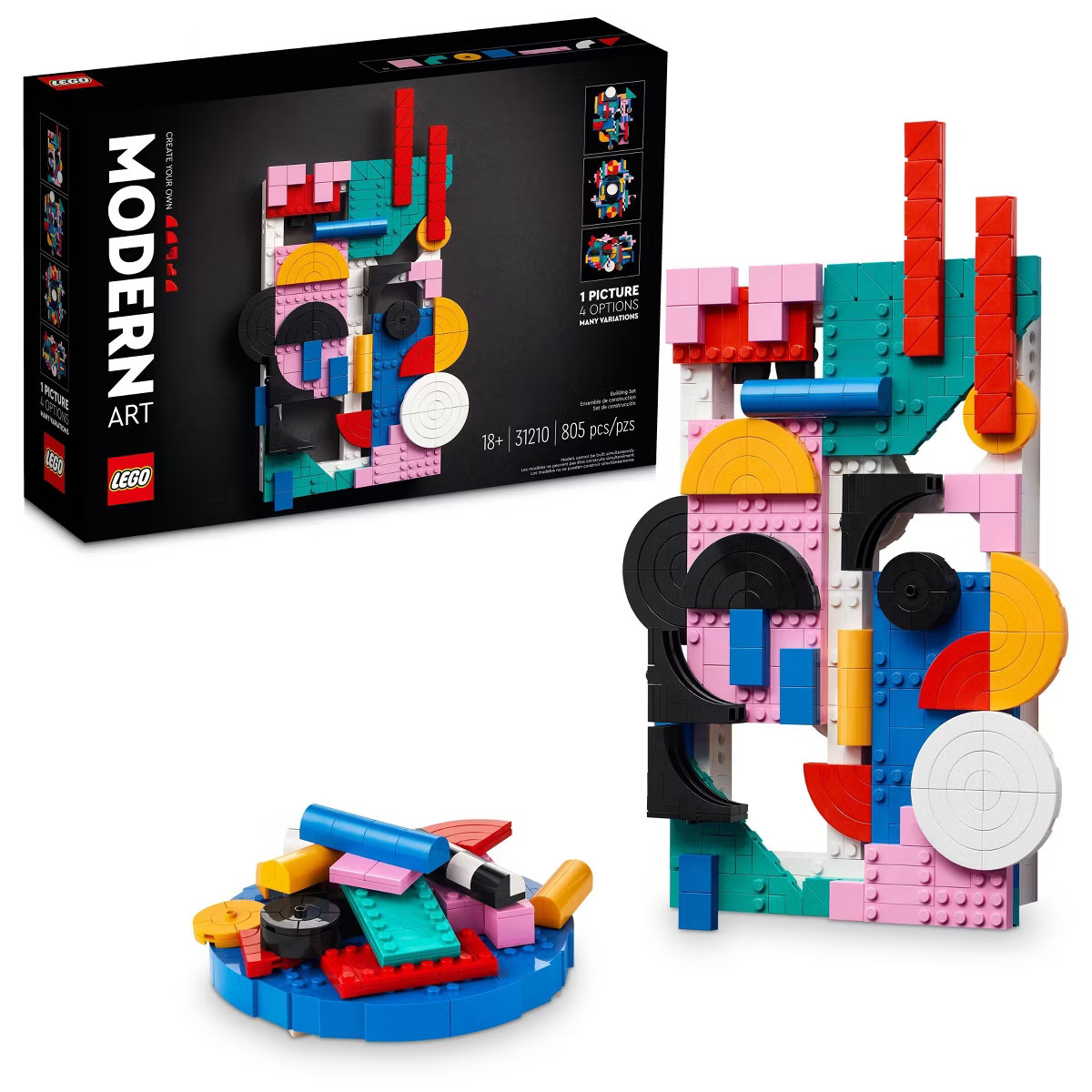 LEGO Art Modern Art Abstract Wall Art Building Kit 31210 | Target