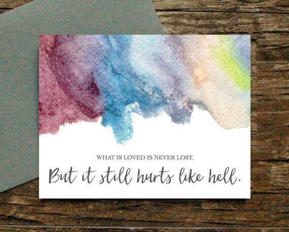 What is loved is never lost but still hurts like hell  | Etsy | Etsy (US)