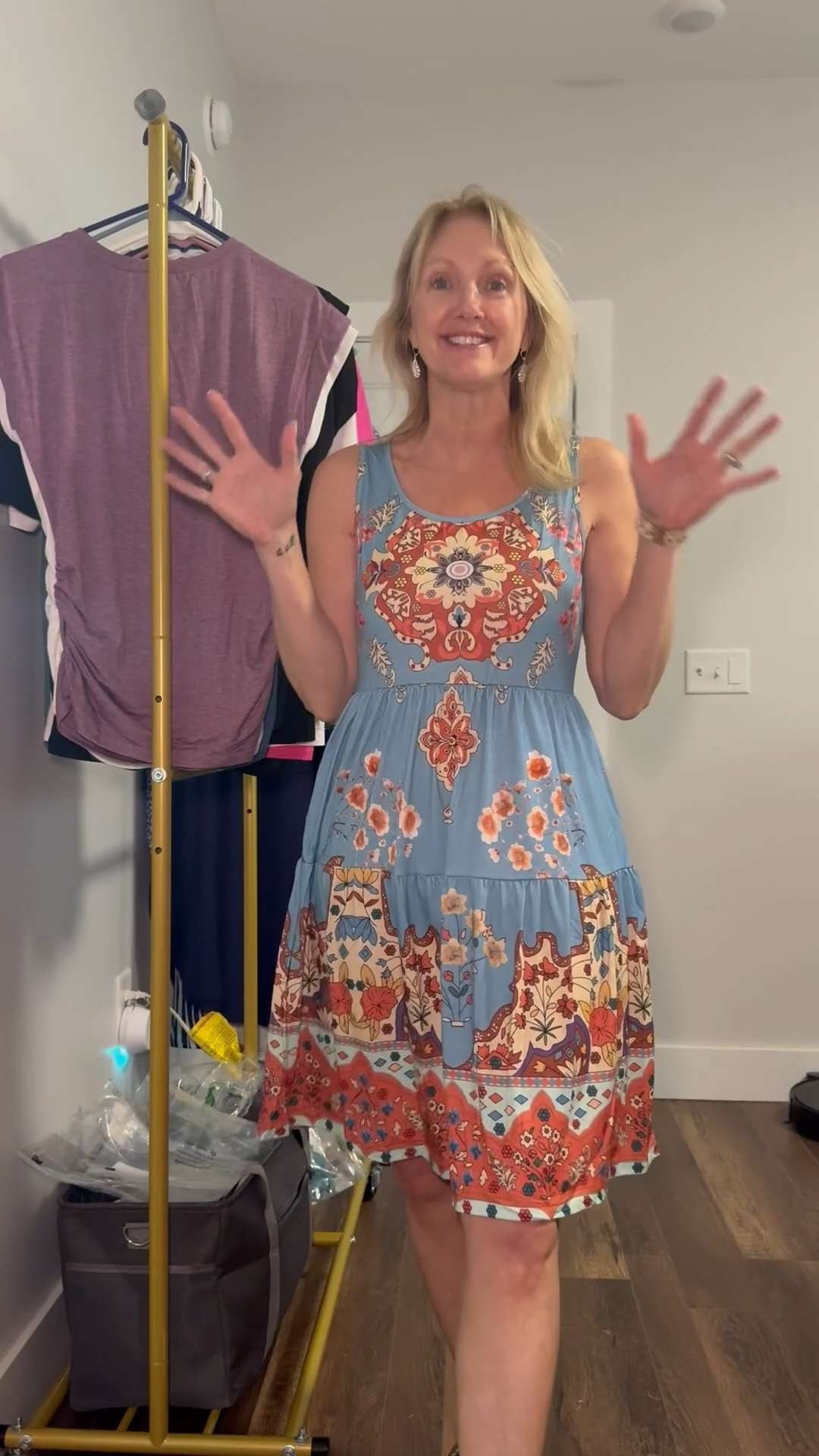 Zeagoo has a gorgeous midi dress with pockets, gorgeous patterns, and flowy! True to size. #founditonamazon #ad #zeagoo #creatorfavorite 

 #LTKSummerEdit #LTKSaleAlert #LTKPetite