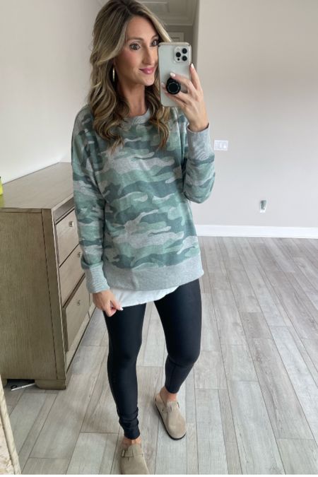 Comfy Walmart tunic and leggings. Size medium in both. Bump friendly. Birkenstock dupes. Amazon bag. Faux leather leggings. Casual look. Mom style. Errands. School drop off. 

Follow my shop @steph.slater.style on the @shop.LTK app to shop this post and get my exclusive app-only content!

#liketkit #LTKbump #LTKstyletip #LTKunder50
@shop.ltk
https://liketk.it/3OXeu

#LTKbump #LTKSeasonal #LTKunder50