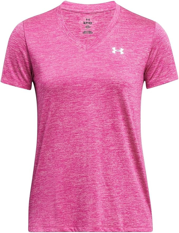 Under Armour Women's Tech Twist Short Sleeve V Neck | Amazon (US)