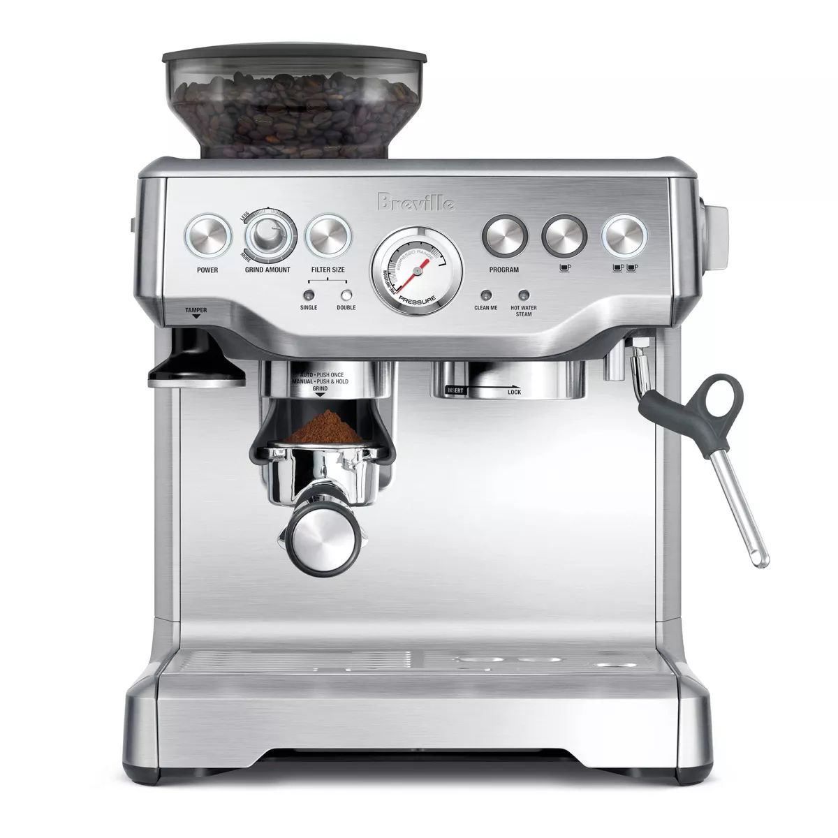 Breville Stainless Steel Barista Express Espresso Machine Light Silver BES870XL | Target