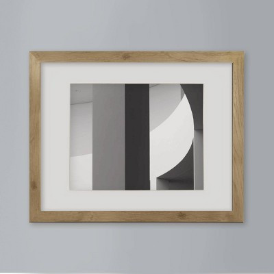11" x 14" Matted to 8" x 10" Thin Gallery Frame with Mat - Threshold™: Modern Wall Decor, Beveled Acid-Free Mat, MDF | Target