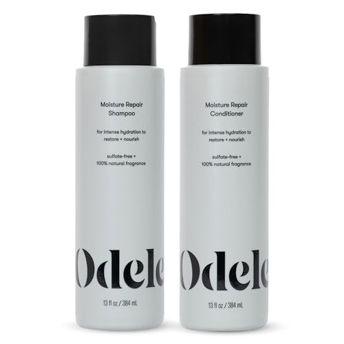 Odele Moisture Repair Sulfate-Free Shampoo & Conditioner Set, for Intense Hydration to Restore & Nourish Dry or Damaged Hair, 13 Fl Oz Each (2-Pack) | Amazon (US)