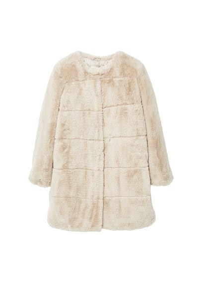 Faux fur coat | MANGO (UK)
