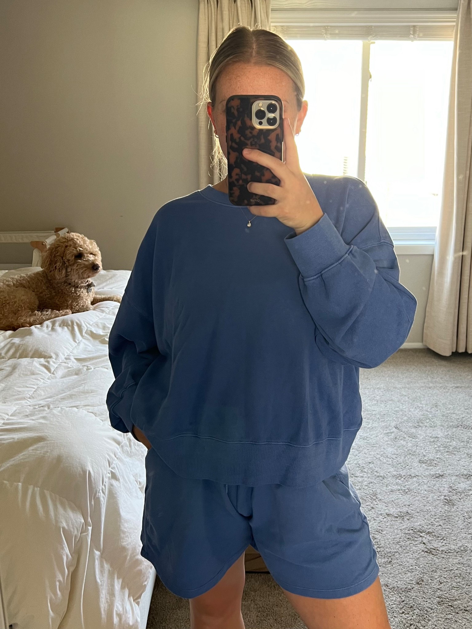 The perfect slouchy set for summer! Comes in a ton of colors - I took a XXL in the sweatshirt for an oversized fit & a L in the bottoms (if you are in between sizes, size down! Wishing I would have bought a M in the shorts) 

#LTKStyleTip #LTKFindsUnder50 #LTKFindsUnder100