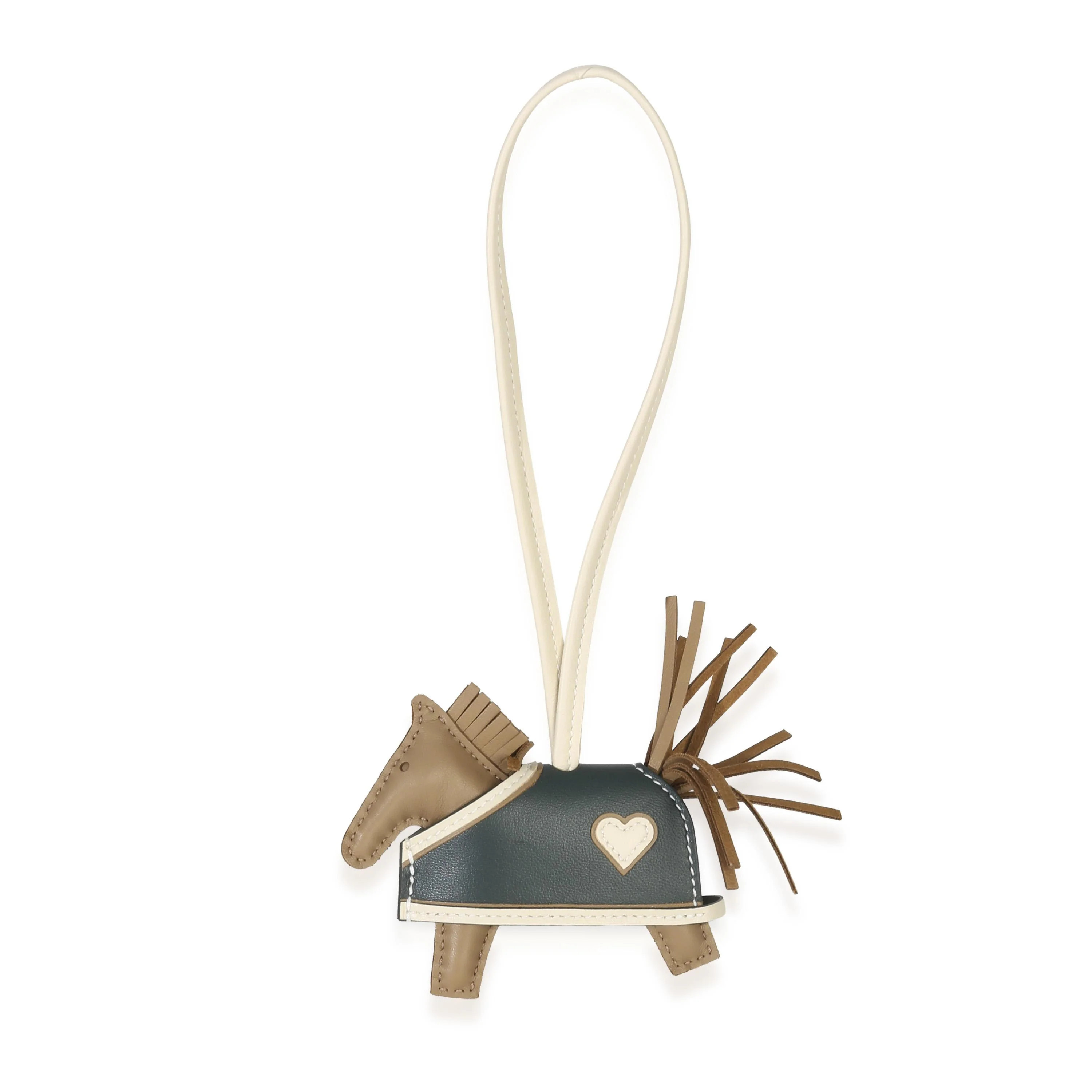 Hermès Mangrove Milo Lambskin Grigri Rodeo Robeo Coeur PM | Italist.com US