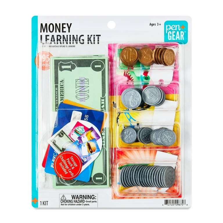 Pen+Gear Play Money Set for Kids for Pretend Play, Learning Math, Dollars & Making Change | Walmart (US)