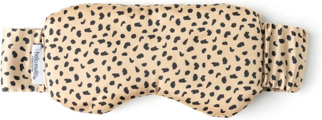 Hello Mello Beauty Sleep Satin Sleep Mask Elastic Strap - Ooh La Leopard | Amazon (US)