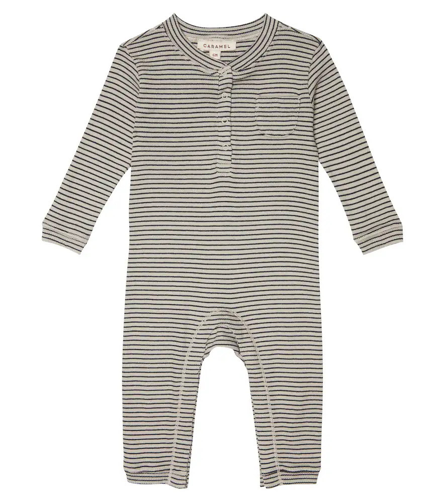 Caramel Baby Toadfish striped onesie | Mytheresa (US/CA)