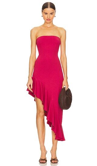 Asymmetrical Ruffle Dress in Poppy | Revolve Clothing (Global)