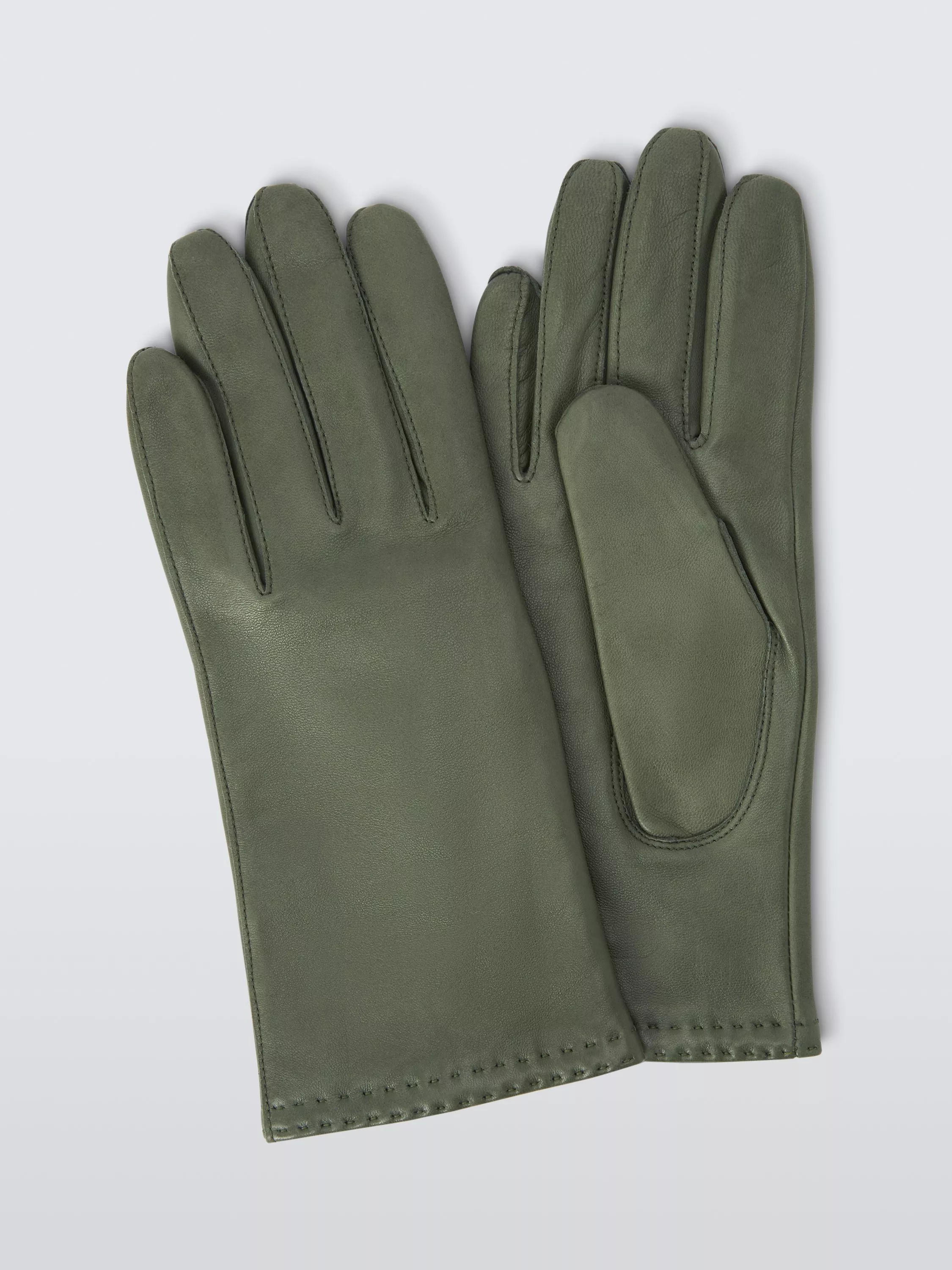 John Lewis Women's Cashmere Lined Leather Gloves | John Lewis (UK)