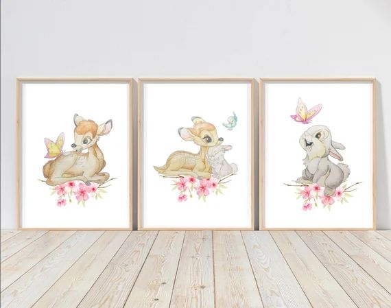 Disney Bambi and Thumper Print A4 A5 Disney Nursery Print | Etsy | Etsy (US)