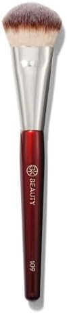 BK BEAUTY BRUSHES - 109 MINI CONTOURED FOUNDATION - Face Brush for Liquid or Cream Foundations - ... | Amazon (US)