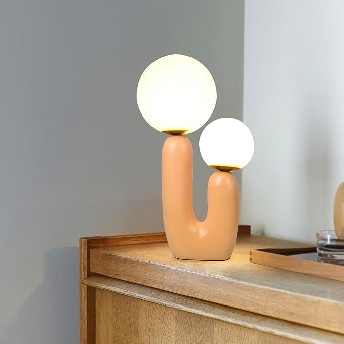 Arturesthome Nightstand Desk Lamp, Creative Nordic Living Room Bedside Bedroom Table Lamp with Le... | Amazon (US)