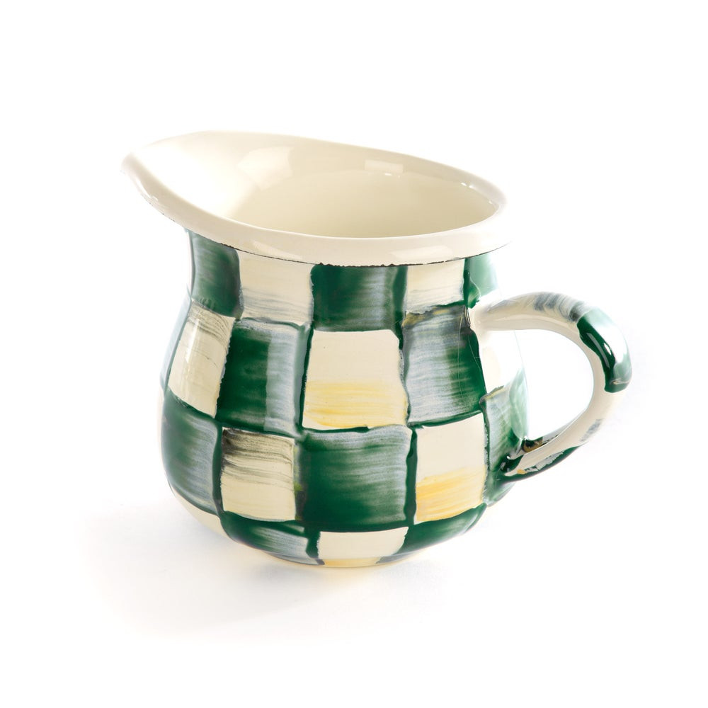 Emerald Check Little Creamer | MacKenzie-Childs