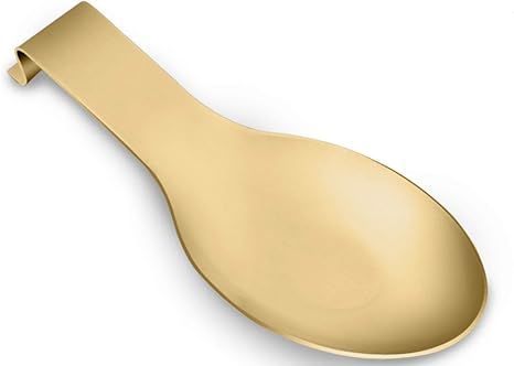 Modern Stainless Steel Spoon Rest, Spoon Rest for kitchen counter,Christmas spoon rest Spatula La... | Amazon (US)