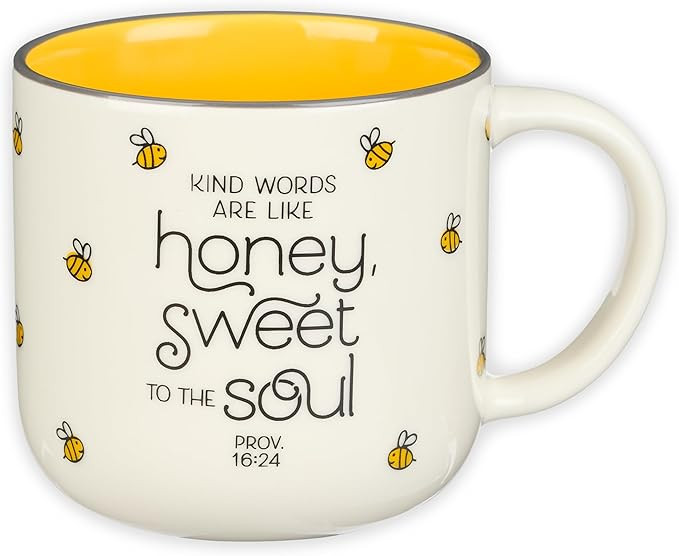 Christian Art Gifts Large Ceramic Coffee & Tea Mug for Women: Kind Words are Like Honey Inspirati... | Amazon (US)