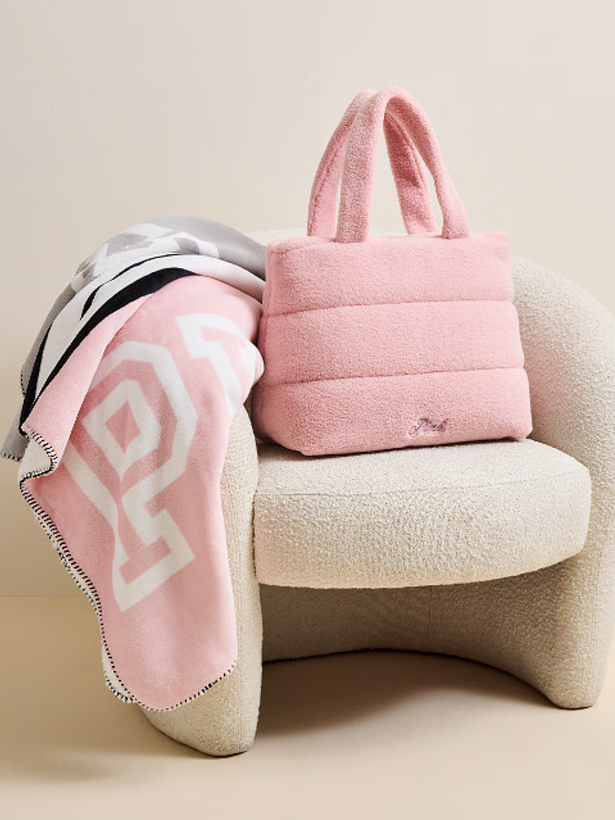 Buy Cozy Plush Tote + Blanket, Multicolored - Order Gift Sets online - Victoria's Secret US | Victoria's Secret (US / CA )