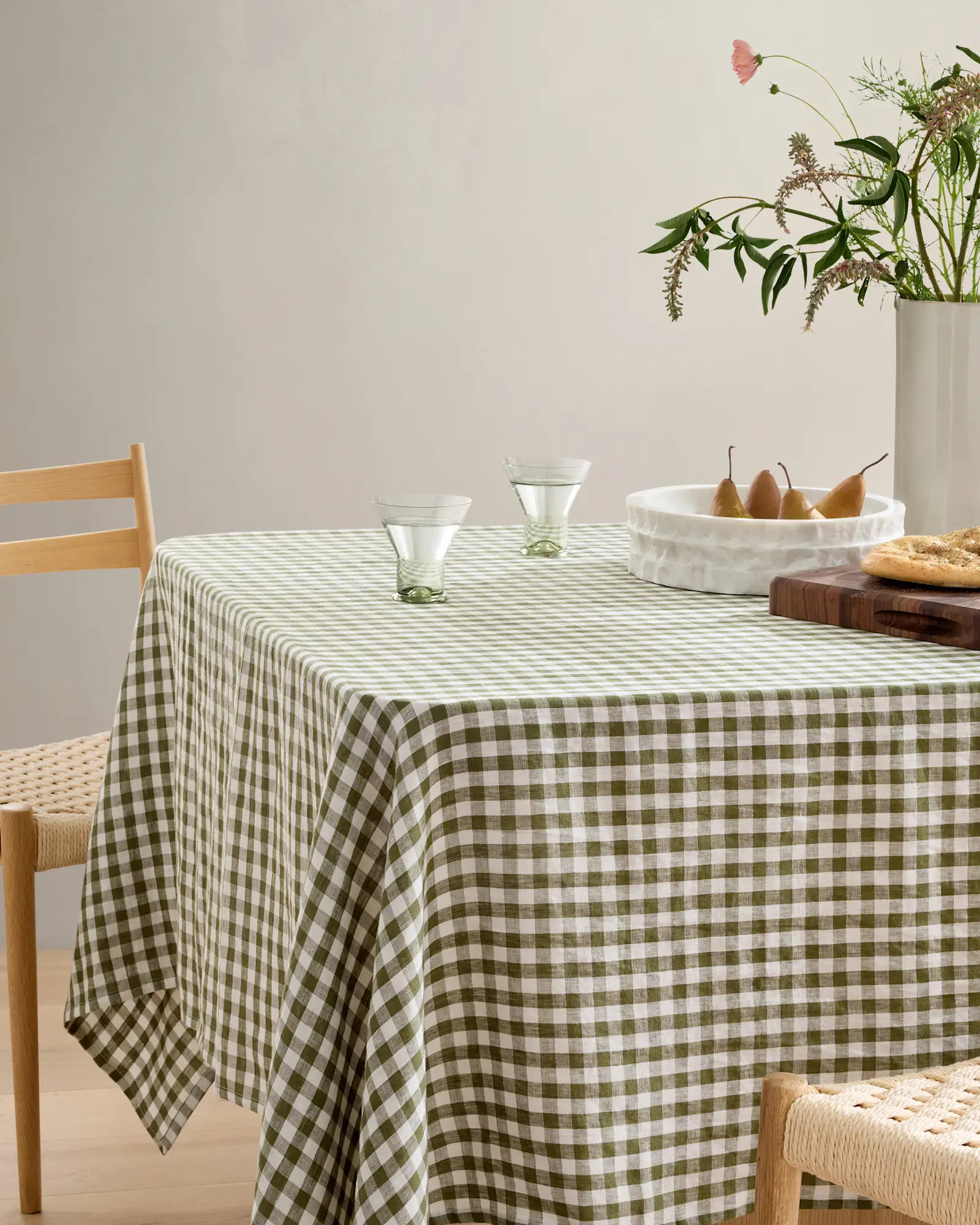 European Linen Gingham Tablecloth | Quince