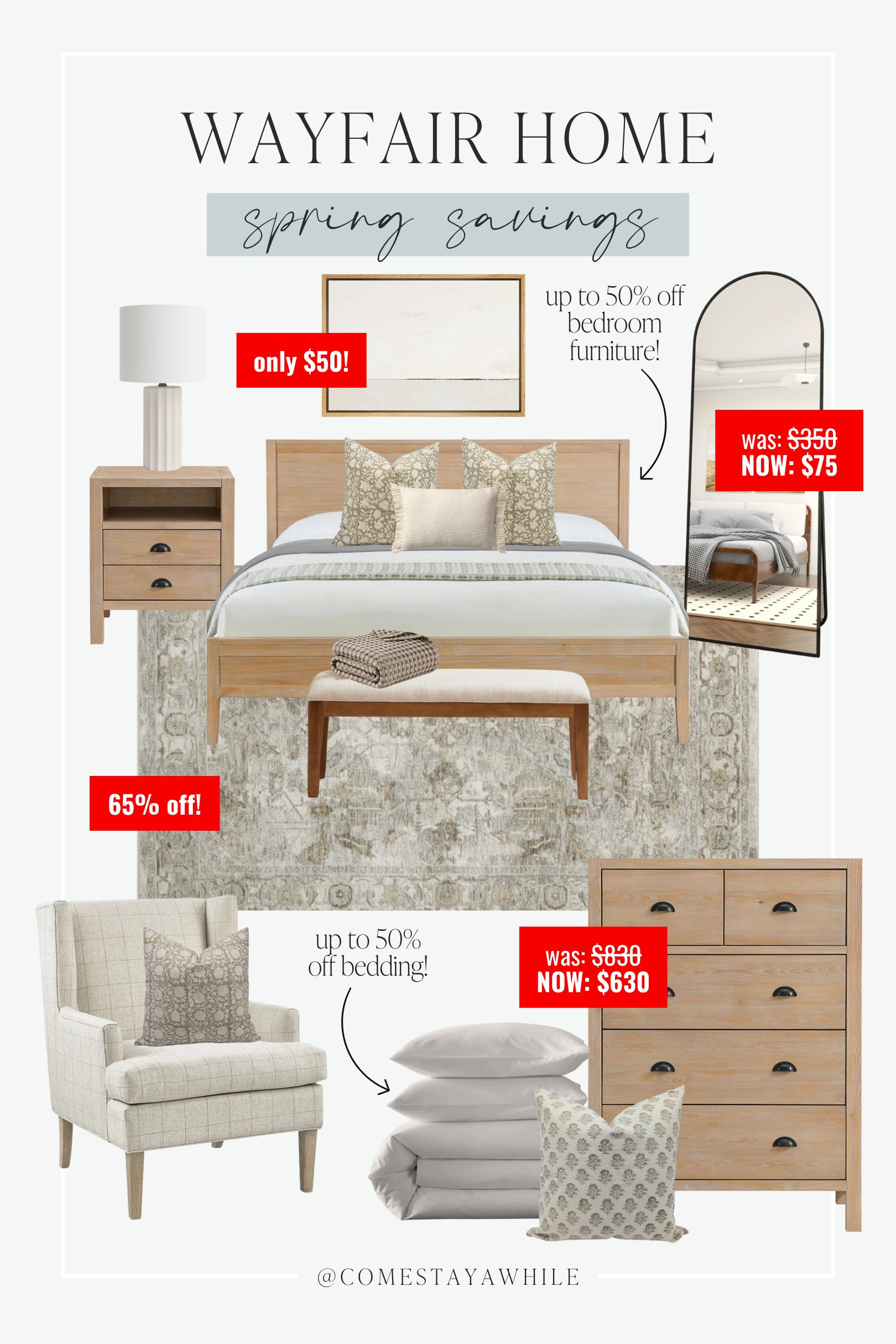 Get up to 70% off bedroom furniture, bedding, area rugs and more during @wayfair Spring Savings Sale! Fast shipping! Sale ends 3/3 #wayfairpartner #wayfair

Sale Alert | Wayfair Home | Wayfair Bedroom | Bedroom Decor | Bedding | Wayfair Partner

Come Stay Awhile, Amanda Vernaci 

 

#LTKHome #LTKSaleAlert
