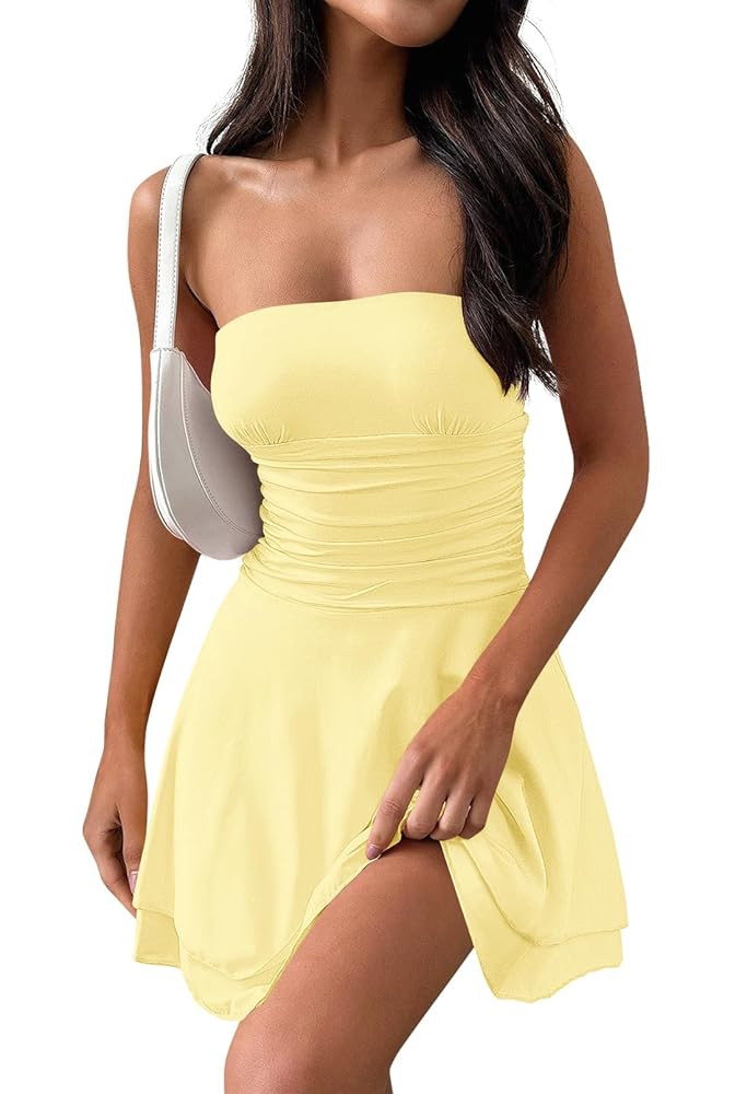 Yellow Mini Dress | Amazon (US)