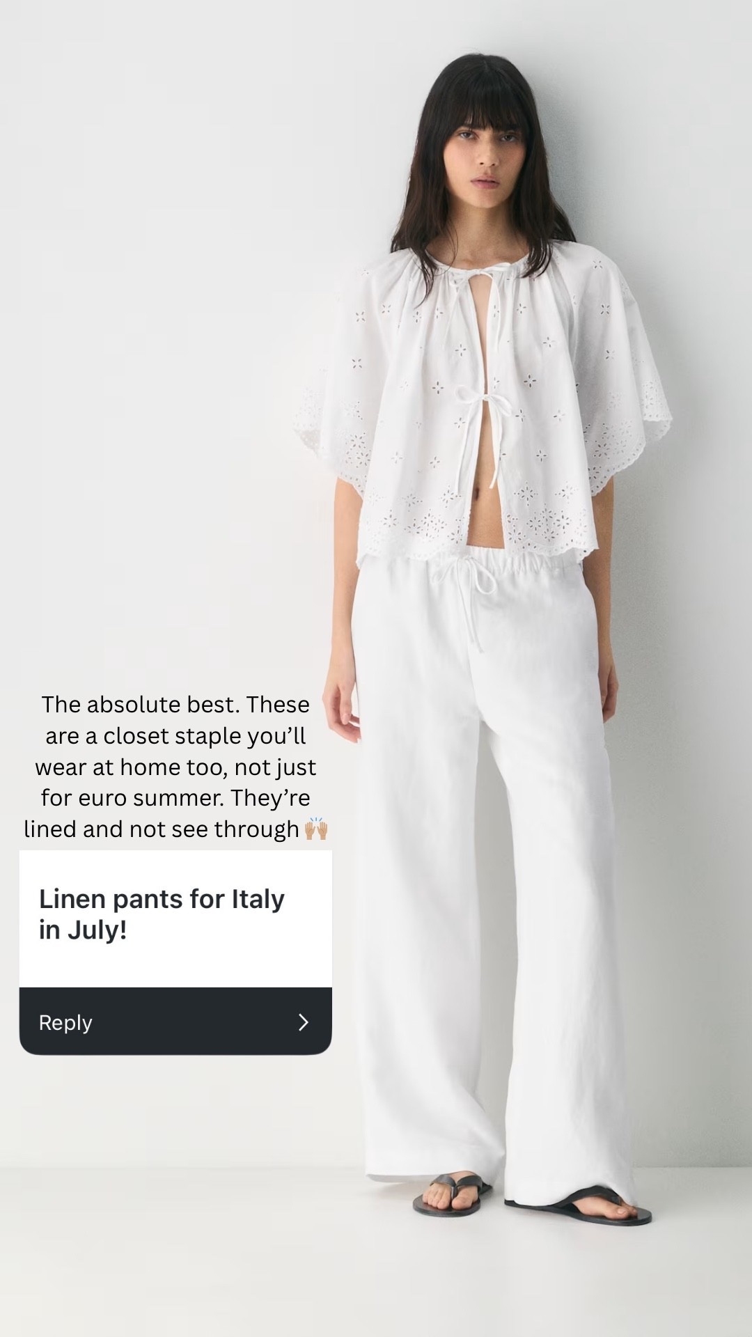 Closet staple linen pants under $150 and on SALE!! 


Aritzia sale, closet staples, vacation outfit, euro summer, capsule wardrobe, white pants

#LTKTravel #LTKSeasonal #LTKSaleAlert