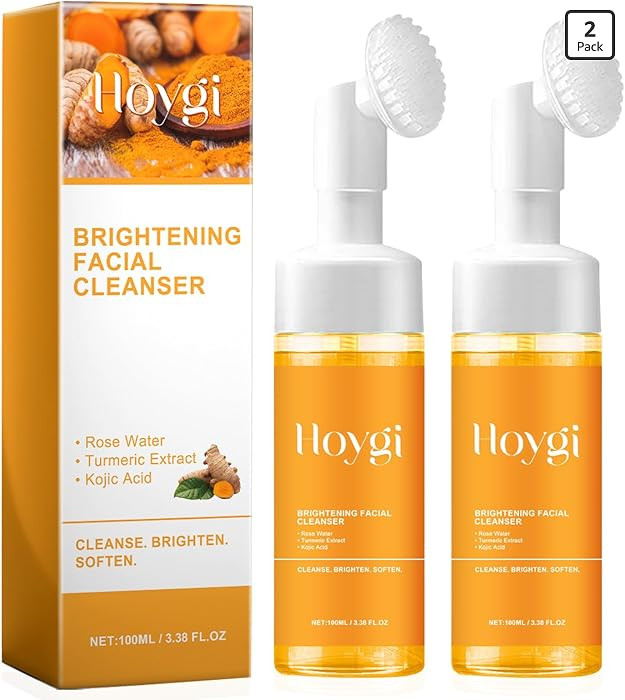 2PCS Turmeric Facial Cleanser, Foaming Face Wash for All Skin Deep Cleaning | Amazon (US)