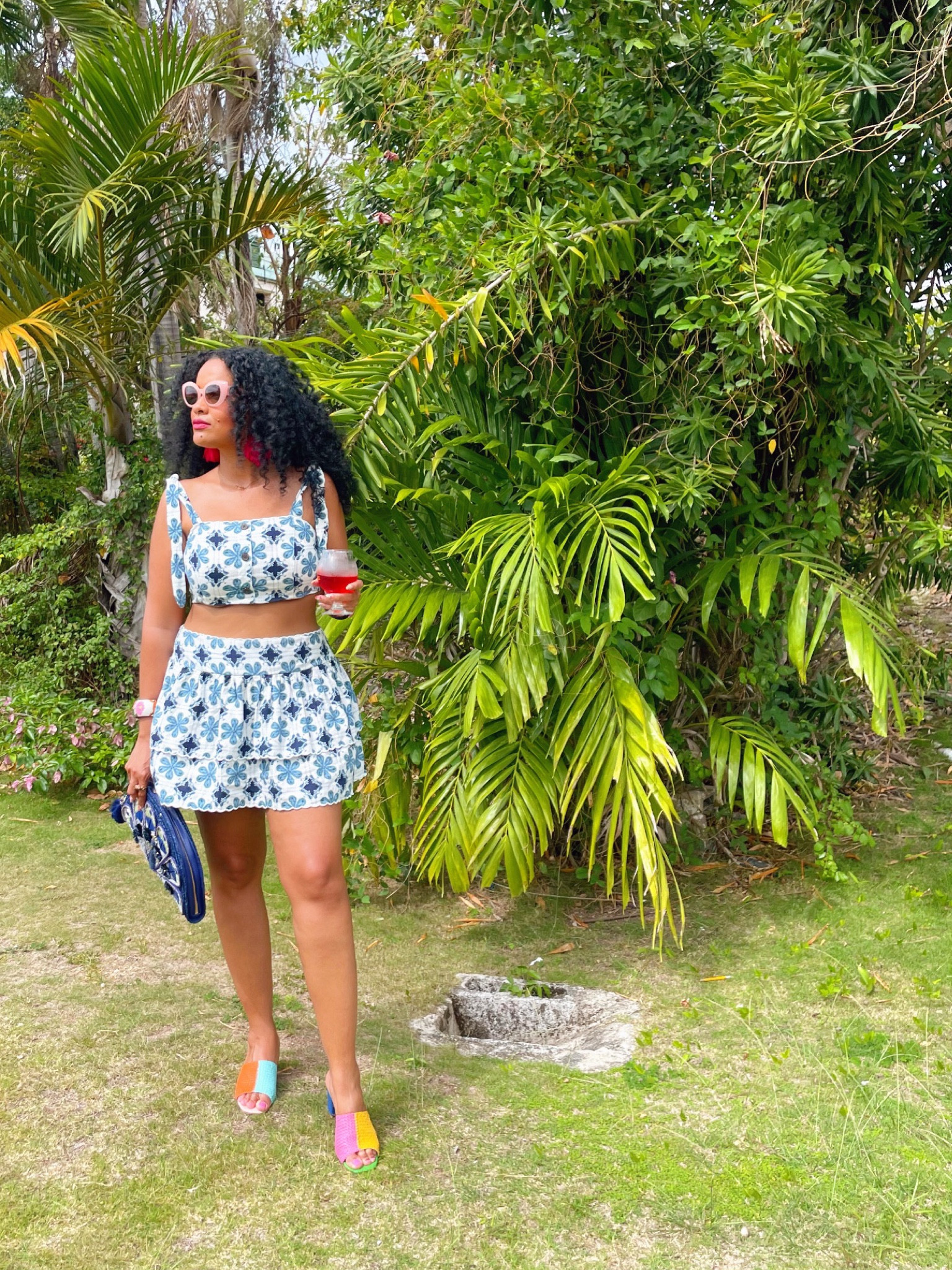 This Aguabendita X Target collab short set is super cute for summertime 