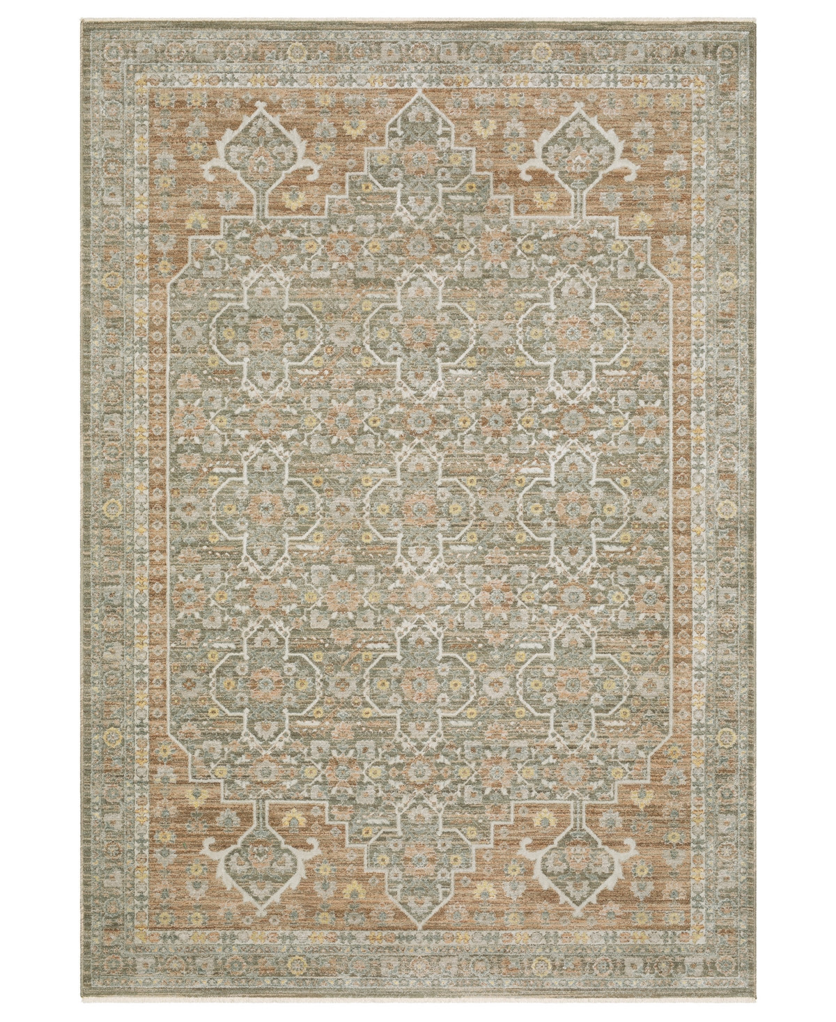 Oriental Weavers Keaton KEA01 9'10"x12'10" Area Rug - Brown | Macy's