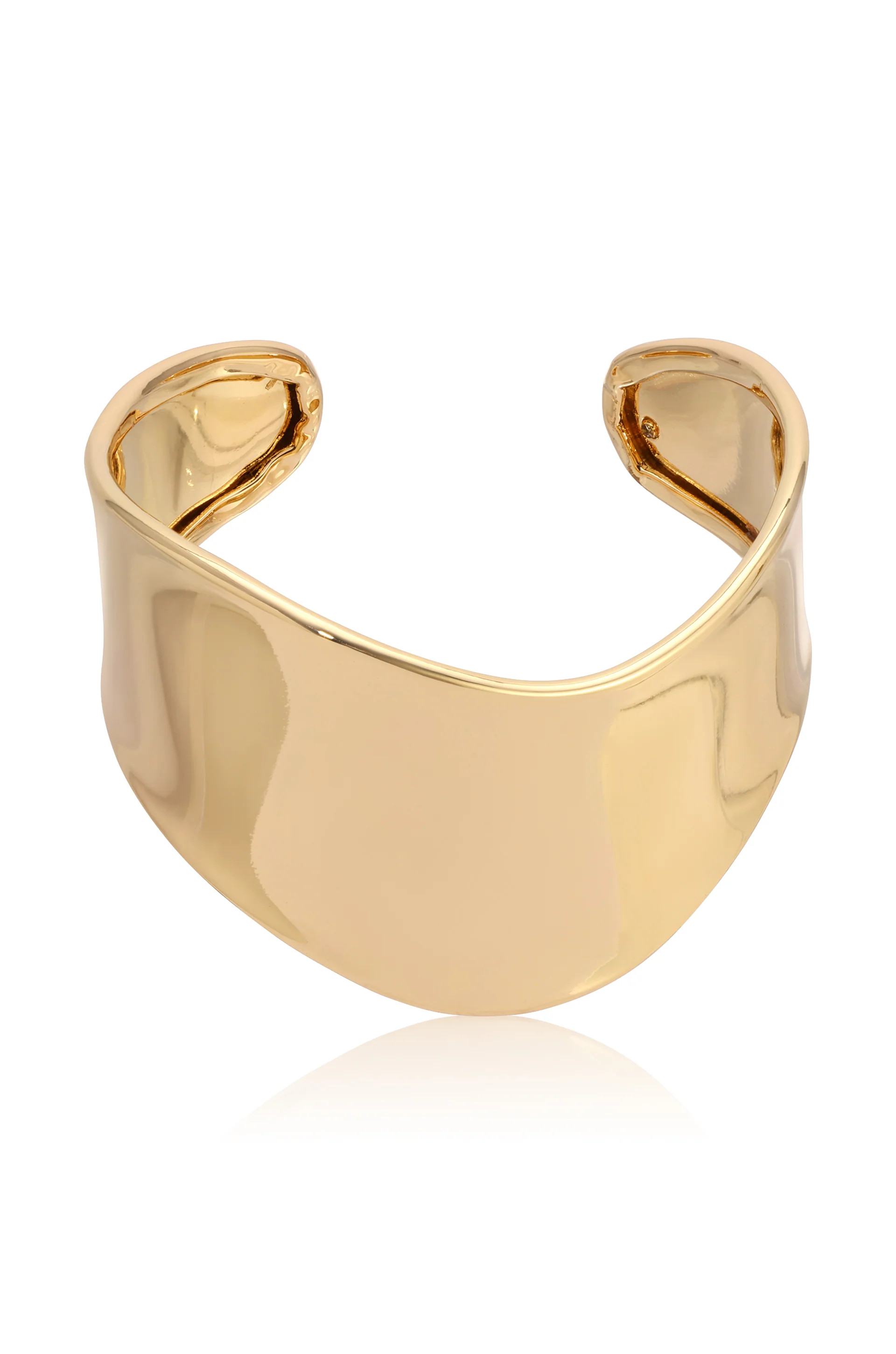 Smooth Cuff Bracelet - 18k Gold Plated / One Size | Ettika