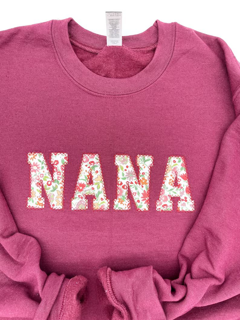 Nana Embroidered Sweatshirt Gift | Mothers Day | Winter Apparel | Floral Nana Shirt |  Birthday G... | Etsy (US)