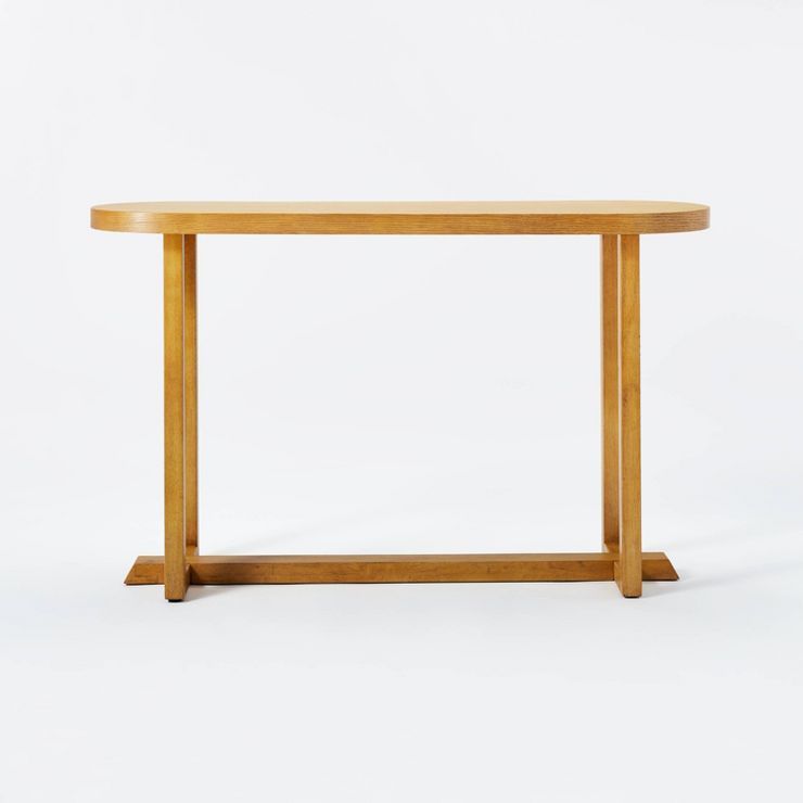 Race Track Console Table Natural Knock Down - Threshold™ designed with Studio McGee | Target