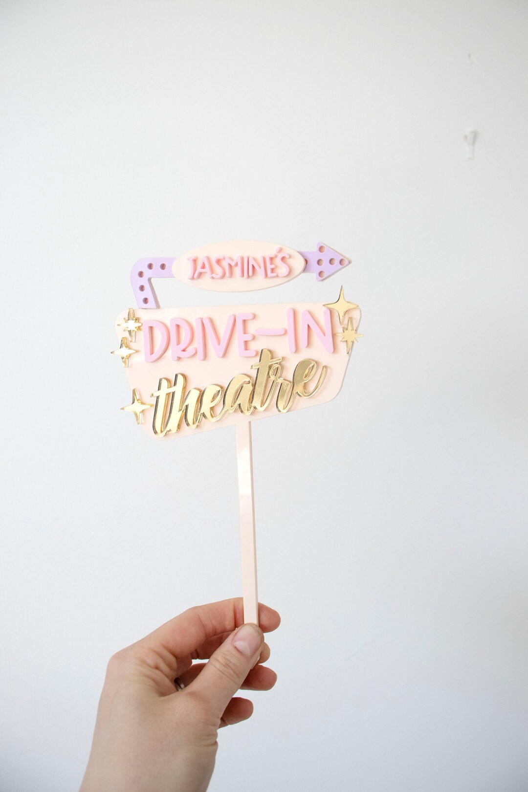 girls boho movie night personalized custom theatre cinema cake topper birthday party decor | Etsy (US)