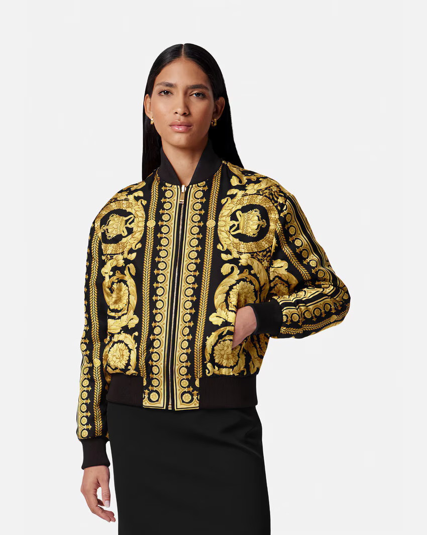Barocco Reversible Bomber Jacket | Versace (US)