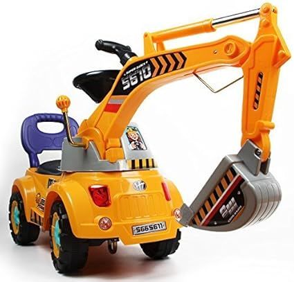 POCO DIVO Digger Scooter, Ride-on Excavator, Pulling cart, Pretend Play Construction Truck (Color... | Amazon (US)