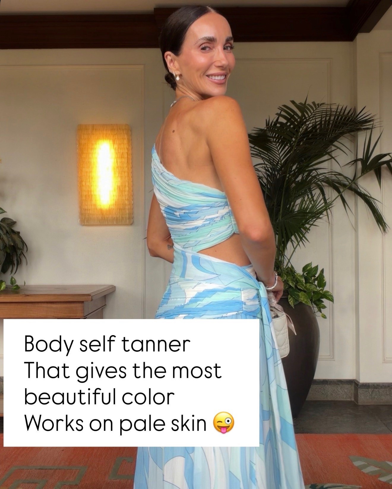 This self tanner gives the prettiest, most natural looking glow without turning orange. It blends so evenly, works beautifully on fair skin, and is my go to whenever I want a sun kissed look without the sun.

Self tanner, Best self tanner, Natural glow, Fair skin self tanner, Beauty favorite, Summer beauty, Sunless tan, Glowing skin, Beauty finds, annabrstyle

#LTKootd #LTKBeauty #LTKSeasonal