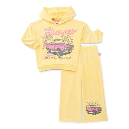 Ford Bronco Toddler Girls Long Sleeve Graphic Hoodie and Matching Sweatpants Set, 2-Piece, Sizes 12M-5T | Walmart (US)