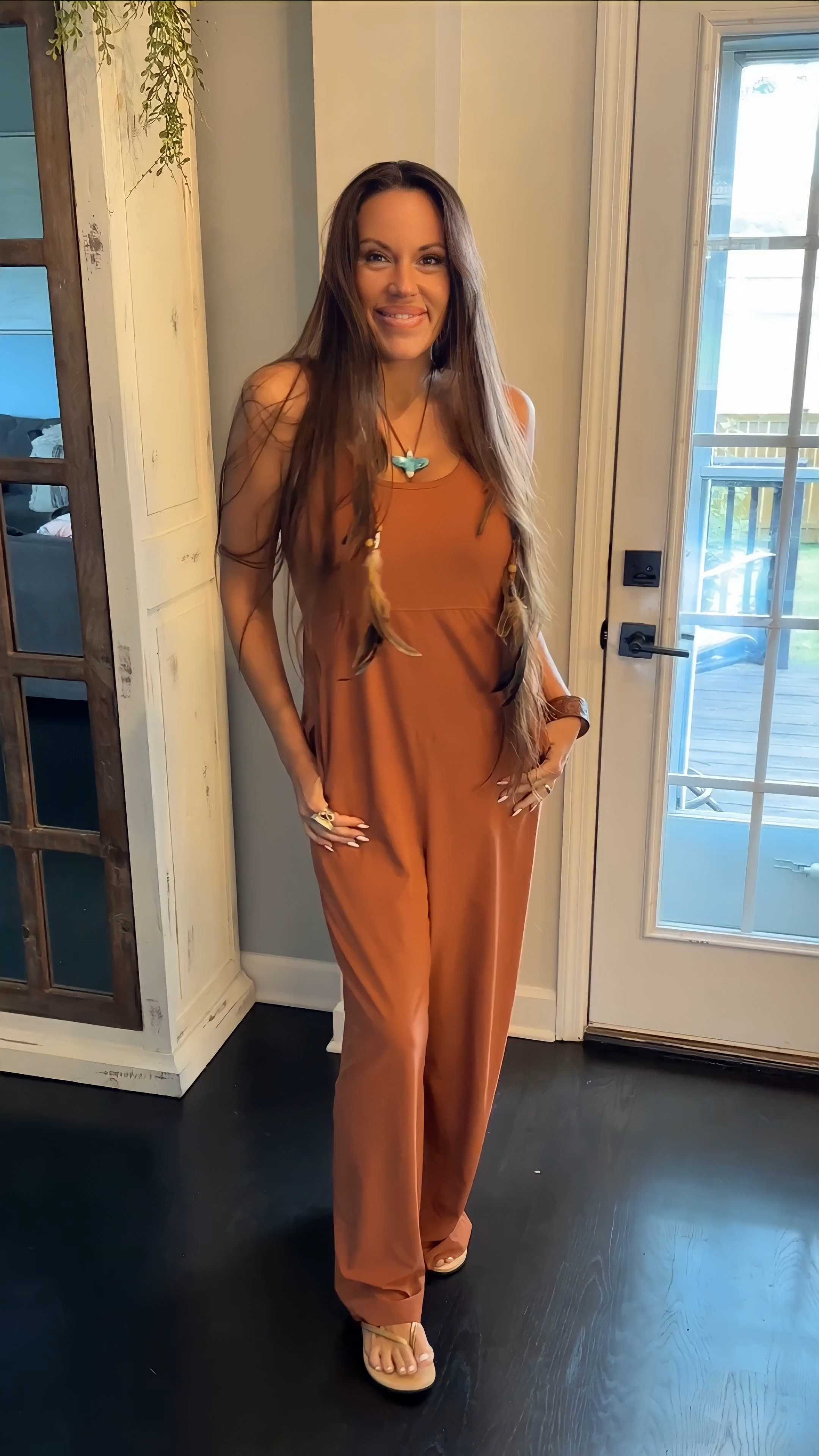 This jumper is incredibly soft and stretchy. I found two more on Amazon that are just as cute and calling my name. 🤎

Turquoise Eagle necklace from @good.tidings. 🫶🏽

#LTKFindsUnder50 #LTKSeasonal #LTKVideo