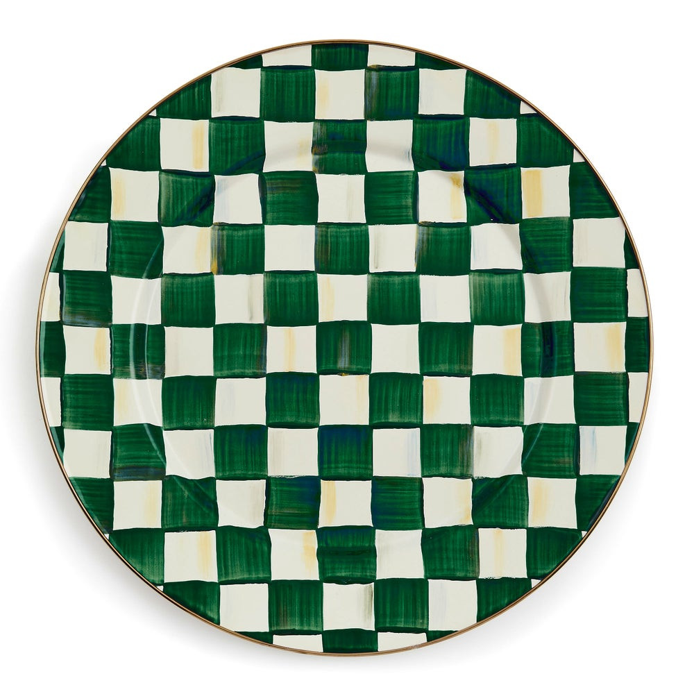 Emerald Check Serving Platter | MacKenzie-Childs