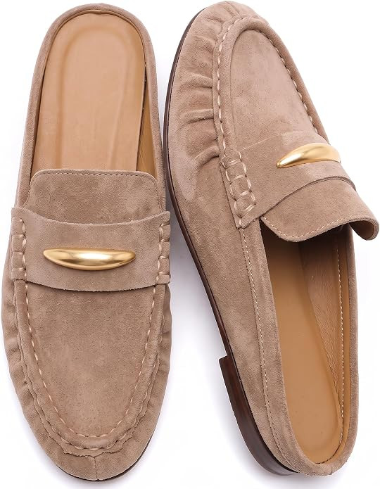 Penny Loafers for Women Comfortable Slip on Suede Loafers Mules Women’s Closed Toe Loafer Slide... | Amazon (US)
