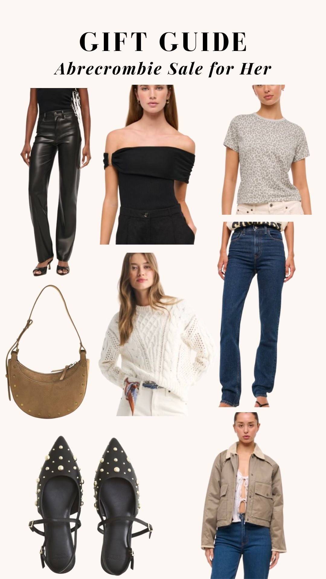 Abercrombie sale items! 
Abercrombie 
Gift for her 
Leather pants 
Going out outfit 

#LTKGiftGuide #LTKSaleAlert #LTKHoliday