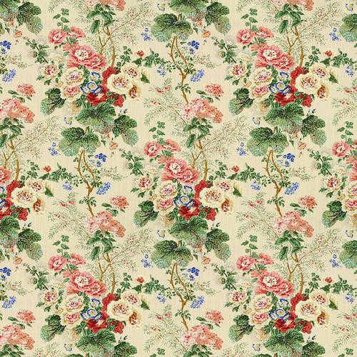 Lee Jofa Althea Print Pop/S/Cr Fabric | DecoratorsBest | DecoratorsBest