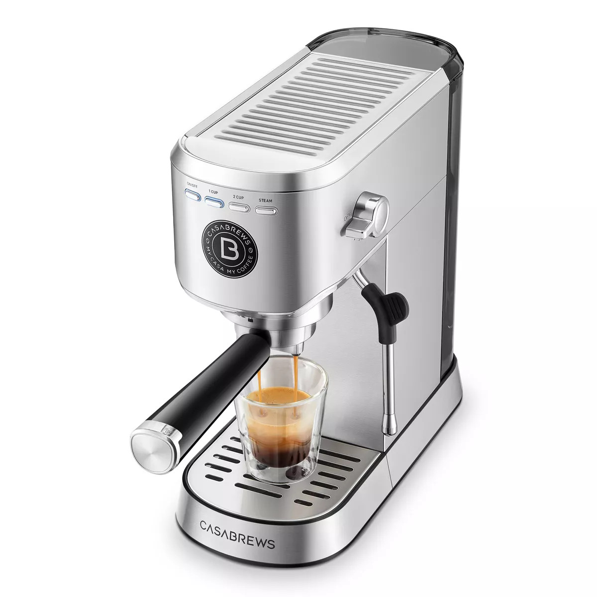 CASABREWS 5418Basic Stainless Steel Compact Espresso Machine: 20-Bar, Milk Frother, Volume Contro... | Target