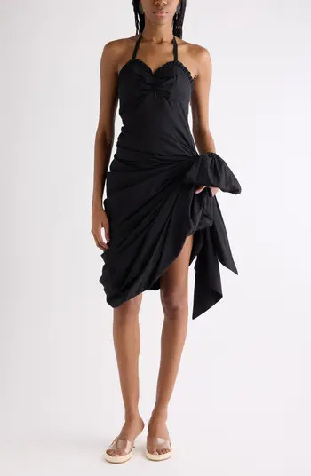 Chloé Draped Organic Cotton Poplin Dress | Nordstrom | Nordstrom