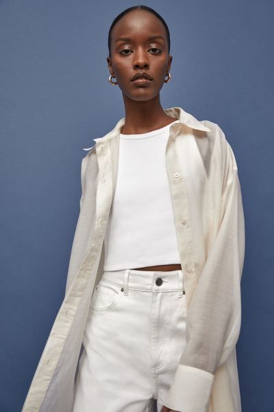 Airy Lyocell-blend Shirt | H&M (US + CA)