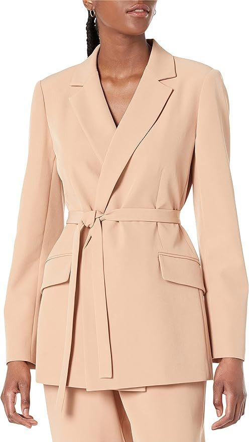 The Drop Women's Ren Wrap-Front-Belted Blazer | Amazon (US)