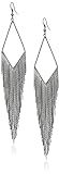 GUESS Basic Fringe Linear Drop Earrings | Amazon (US)